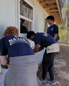 The student's work supports the non-profit’s mission to build, rehabilitate and repair homes in local communities and around the world.